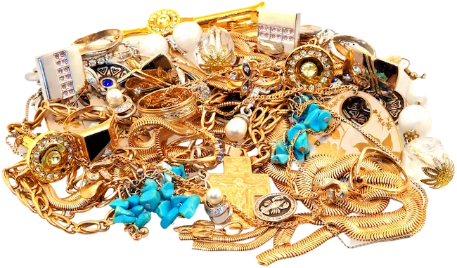 Pile of various jewelry