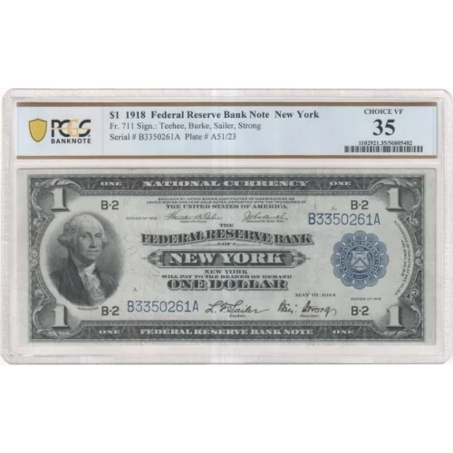 $1 1918  Federal Reserve Bank Notes 711 (2)