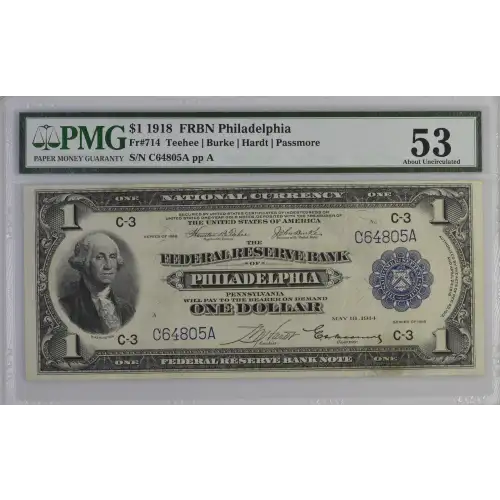 $1 1918  Federal Reserve Bank Notes 714 (2)
