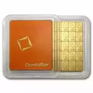 1 Gram x 50 Valcambi Gold CombiBar