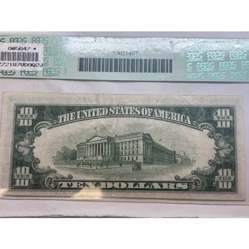 $10 1934-C.  Small Size $10 Federal Reserve Notes 2008-G