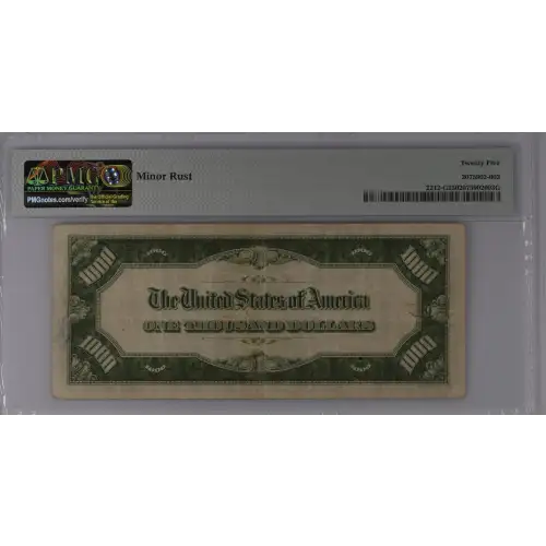 $1,000 1934-A.  High Denomination Notes 2212-G (3)