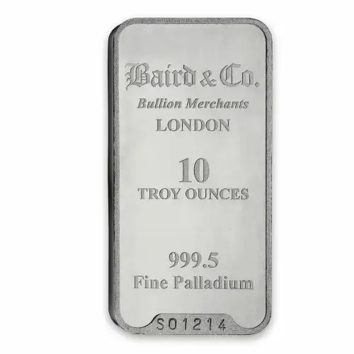 10oz Baird & Co Palladium Minted Bar (2)