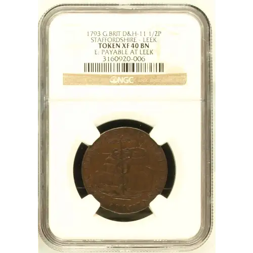 1793 G.BRIT STAFFORDSHIRE - LEEK E: PAYABLE AT LEEK BN (2)