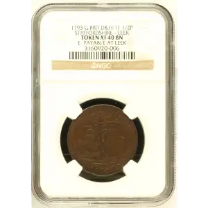 1793 G.BRIT STAFFORDSHIRE - LEEK E: PAYABLE AT LEEK BN (2)