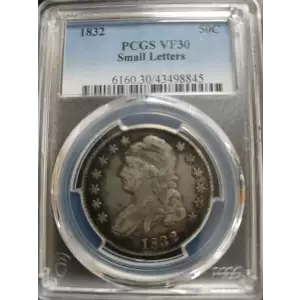 1832 50C Small Letters