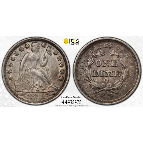 1853-O 10C Arrows