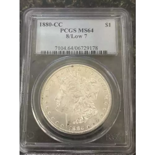1880-CC $1 8/Low 7