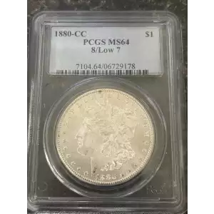1880-CC $1 8/Low 7