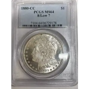 1880-CC $1 8/Low 7