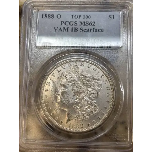 1888-O $1 VAM 1B Scarface TOP 100