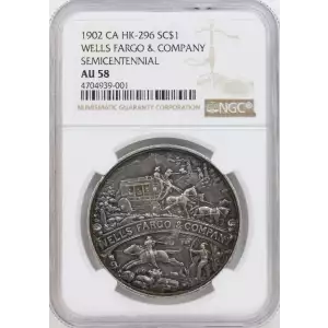 1902 CA WELLS FARGO & COMPANY SEMICENTENNIAL 