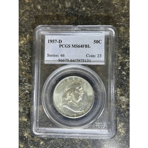 1957-D 50C, FBL