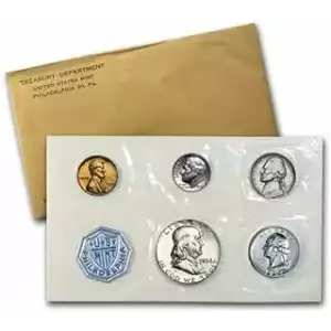 1958 Proof Set - 5 Coins ($0.91 FV) - Set