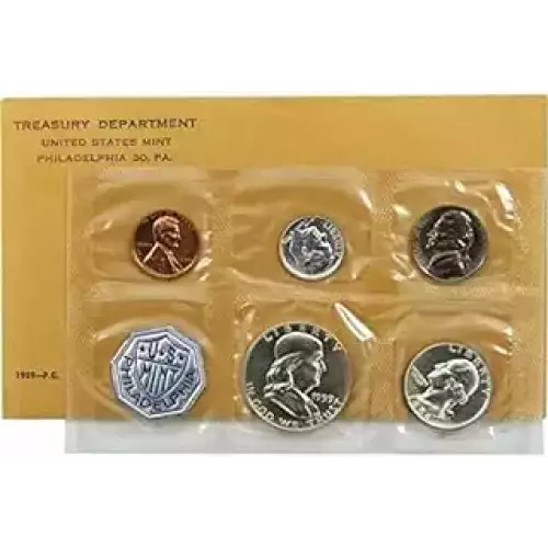 1959 Proof Set - 5 Coins ($0.91 FV) - Set