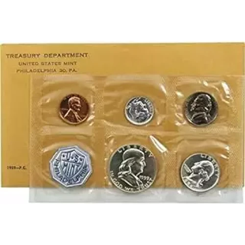 1959 Proof Set - 5 Coins ($0.91 FV) - Set