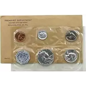 1961 Proof Set - 5 Coins ($0.91 FV) - Set