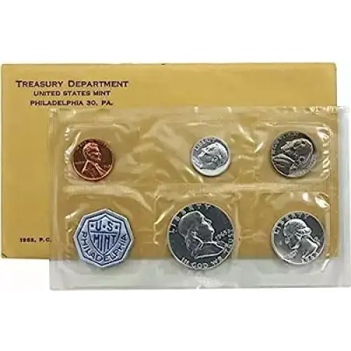 1963 Proof Set - 5 Coins ($0.91 FV) - Set