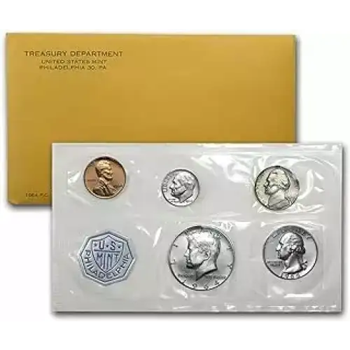 1964 Proof Set - 5 Coins ($0.91 FV) - Set