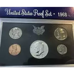 1968 Proof Set - 5 Coins ($0.91 FV) - Set