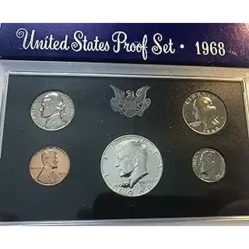 1968 Proof Set - 5 Coins ($0.91 FV) - Set