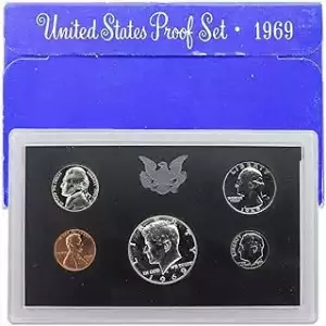 1969 Proof Set - 5 Coins ($0.91 FV) - Set