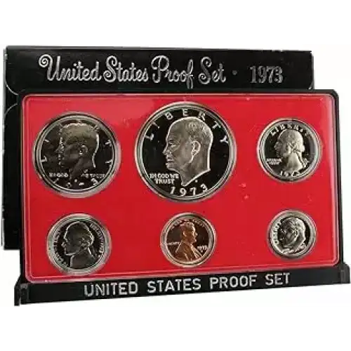 1973 Proof Set 6 coins ($1.91 FV)