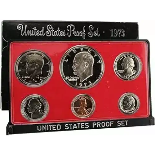 1973 Proof Set 6 coins ($1.91 FV)