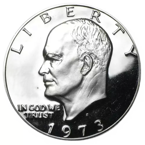 1974 Eisenhower Proof Silver Ike Dollar w/ Box - Proof Silver