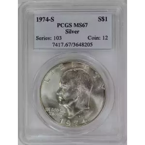 1974-S $1 Silver