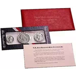1976 Mint 3 Piece P-D Silver Clad ($1.75 FV) - Set