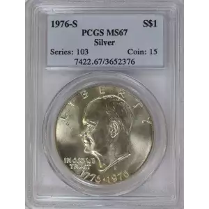 1976-S $1 Silver