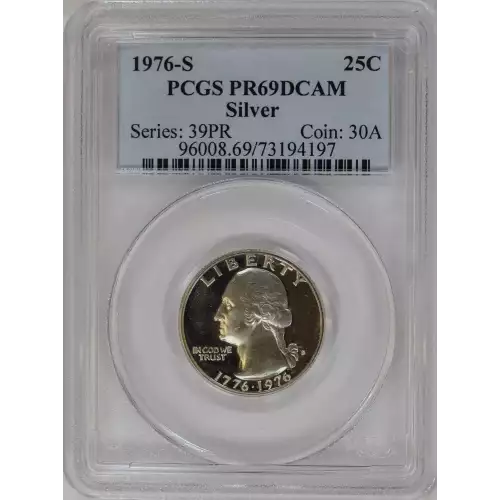 1976-S 25C Silver, DCAM