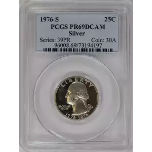 1976-S 25C Silver, DCAM