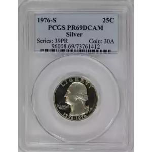 1976-S 25C Silver, DCAM