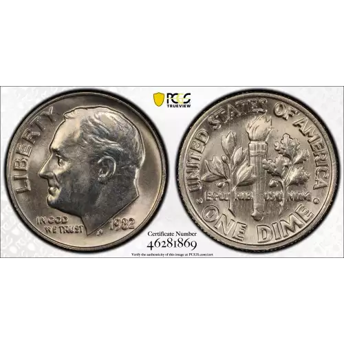 1982 10C No Mintmark - Strong