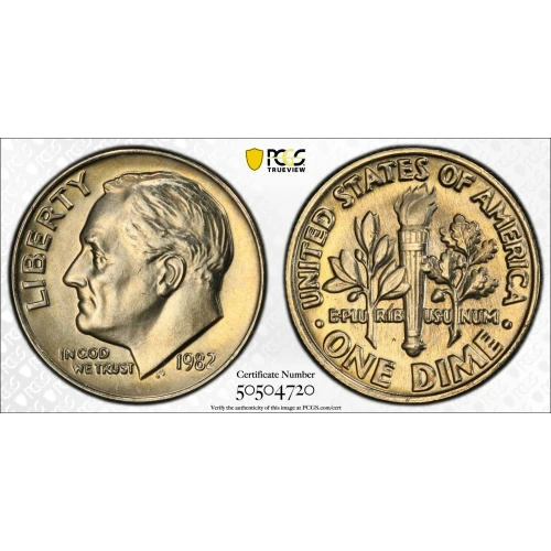 1982 10C No Mintmark - Strong, FB (2)