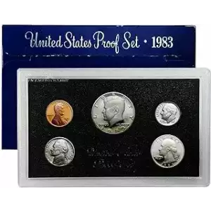 1983 Proof Set - 5 Coins ($0.91 FV) - Set