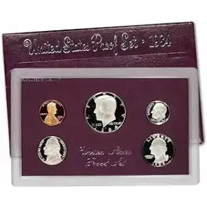 1984 Proof Set - 5 Coins ($0.91 FV) - Set