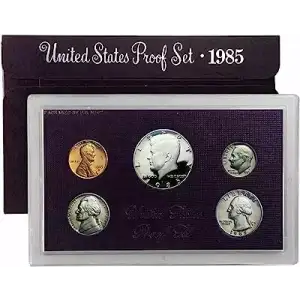 1985 Proof Set - 5 Coins ($0.91 FV) - Set