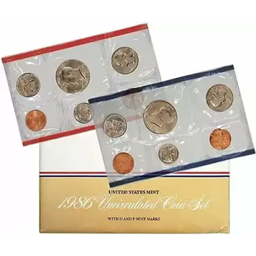 1986 Mint Set - ($1.82 FV)