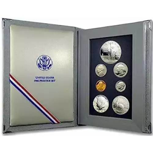 1986 Prestige Proof Set - Seven Coin Set - Box & COA