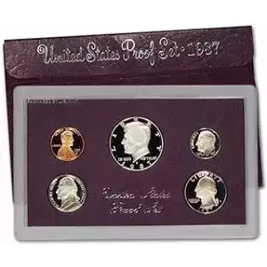 1987 Proof Set - 5 Coins ($0.91 FV) - Set