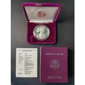 1987 S 1oz Silver Eagle  Proof - with Original Govt Packaging