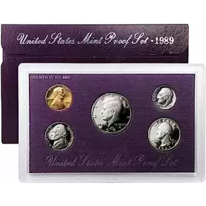 1989 Proof Set - 5 Coins ($0.91 FV) - Set