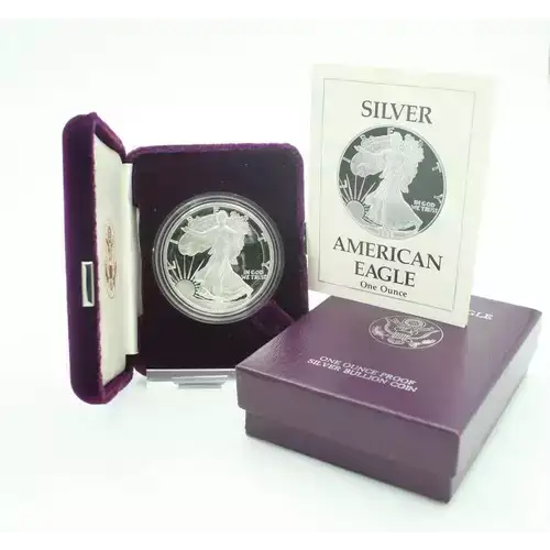 1989 S 1oz Silver Eagle  Proof - with Original Govt Packaging