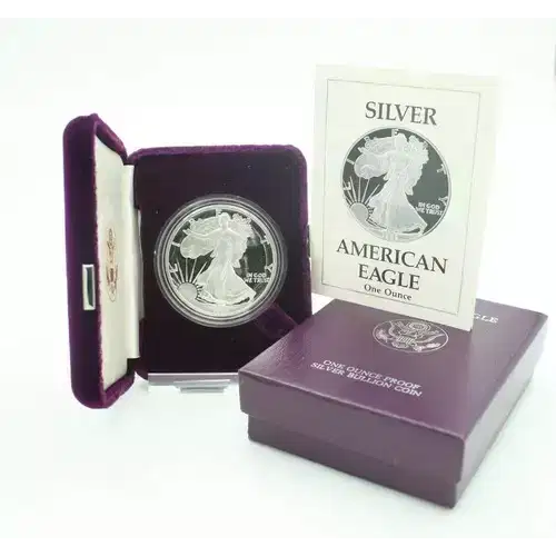 1989 S 1oz Silver Eagle  Proof - with Original Govt Packaging