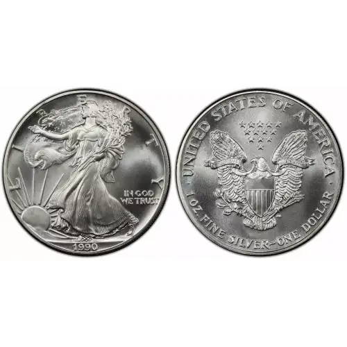 1990 1oz American Silver Eagle