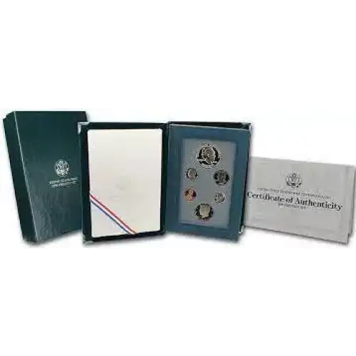 1990 Prestige Proof Set - Six Coin Set - ($1.91 FV)
