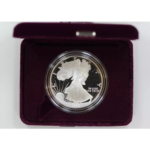 1990 S 1oz Silver Eagle  Proof - with Original Govt Packaging 